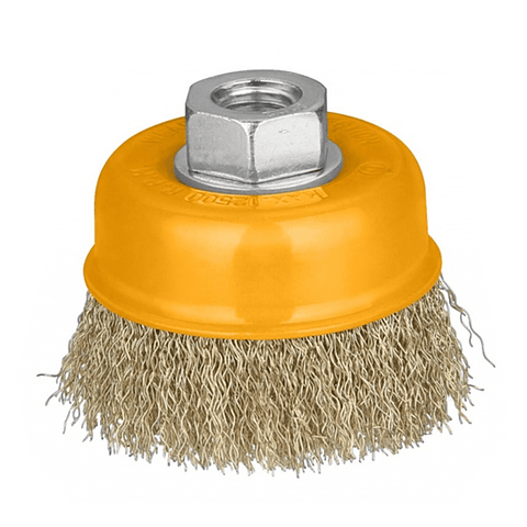 Escobilla Copa Rizada 75mm Esmeril Ingco Wb10751