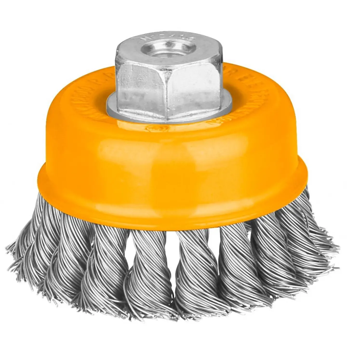 Escobilla De Copa Trenzada 100mm Esmeril Ingco 1