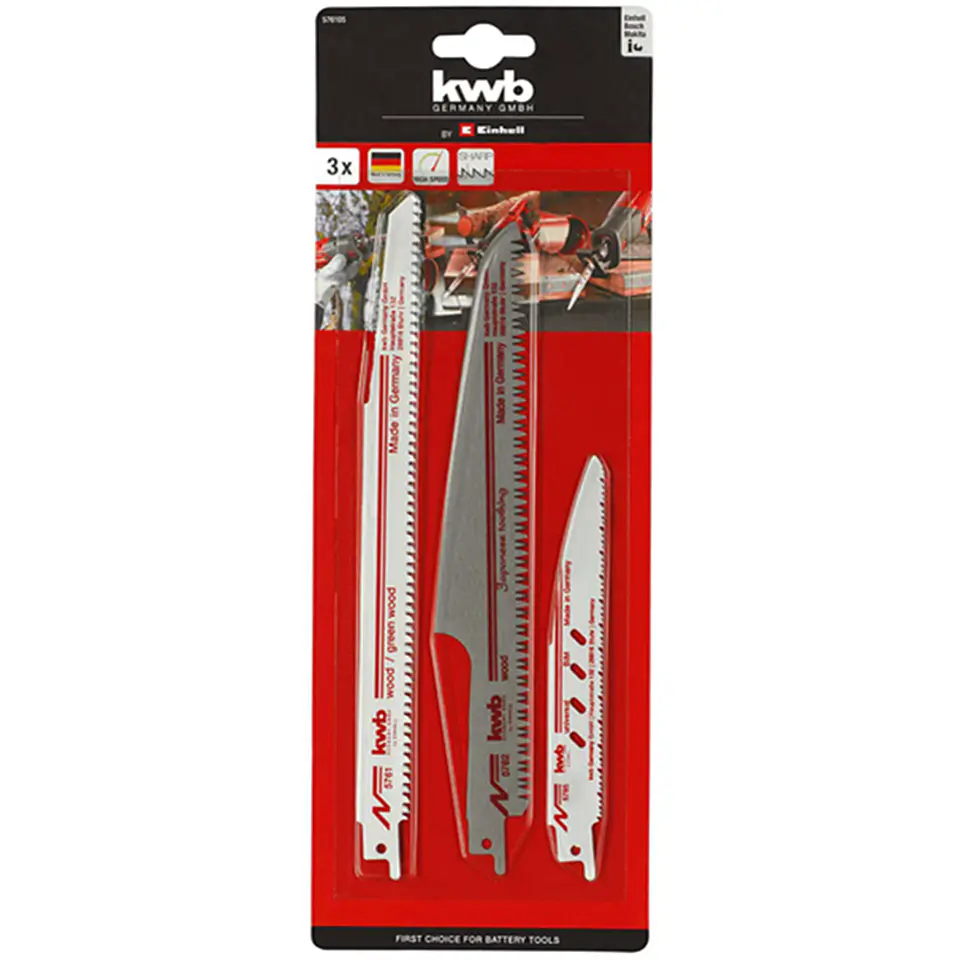 Set Repuesto Hoja Para Sierra Sable 3 Pcs Kwb 576105 2