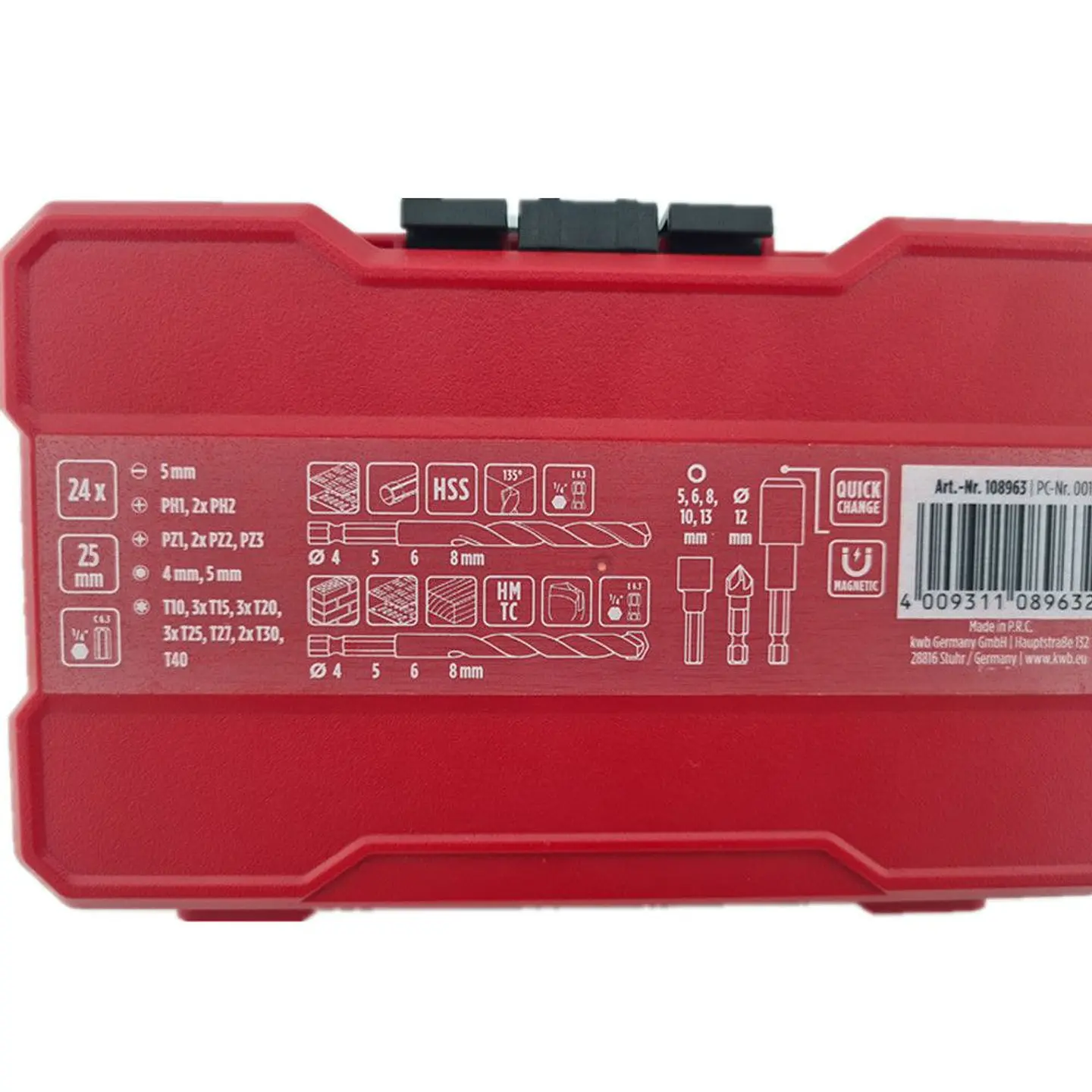 Puntas Y Brocas P/ Atornillar Taladrar 39 Piezas Kwb 108963 2