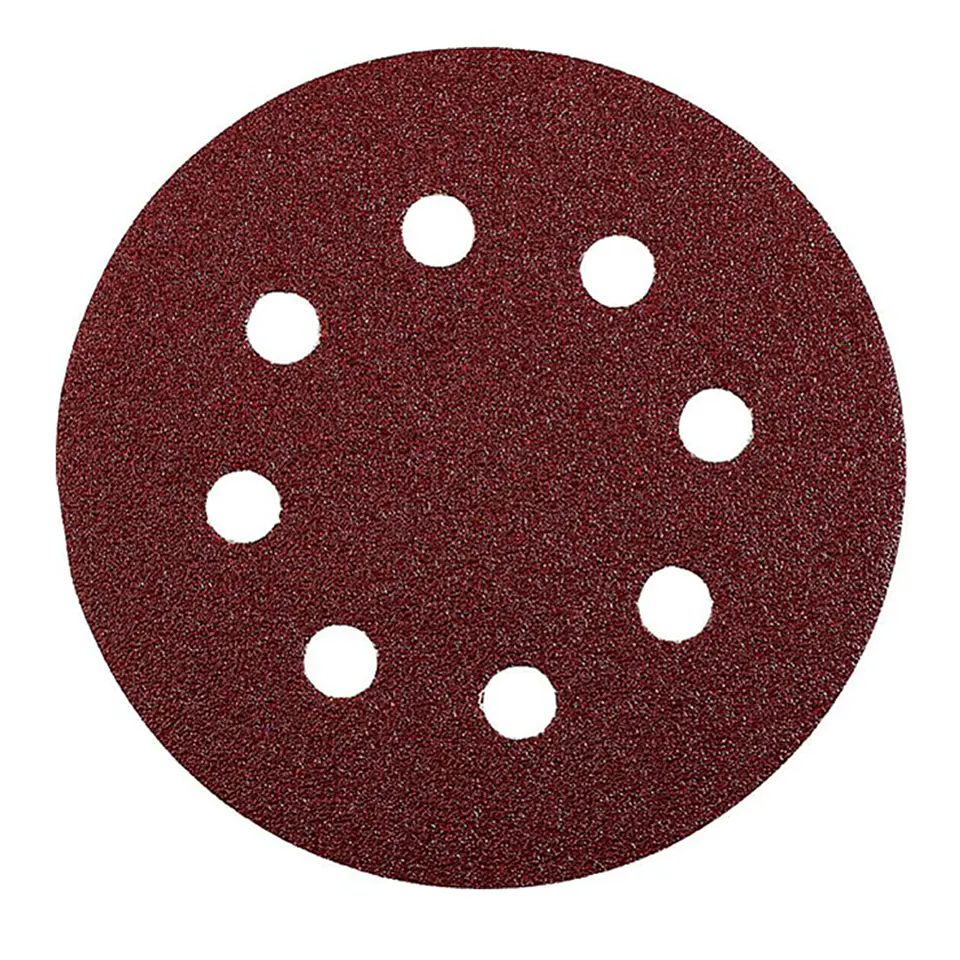 5 Disco Lija Para Pulir 125mm Velcro Grano 120 Kwb 1
