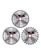 Pack3 Disco Banco Sierra 250x30mm 24-42-60 Dientes Kwb - Miniatura 1