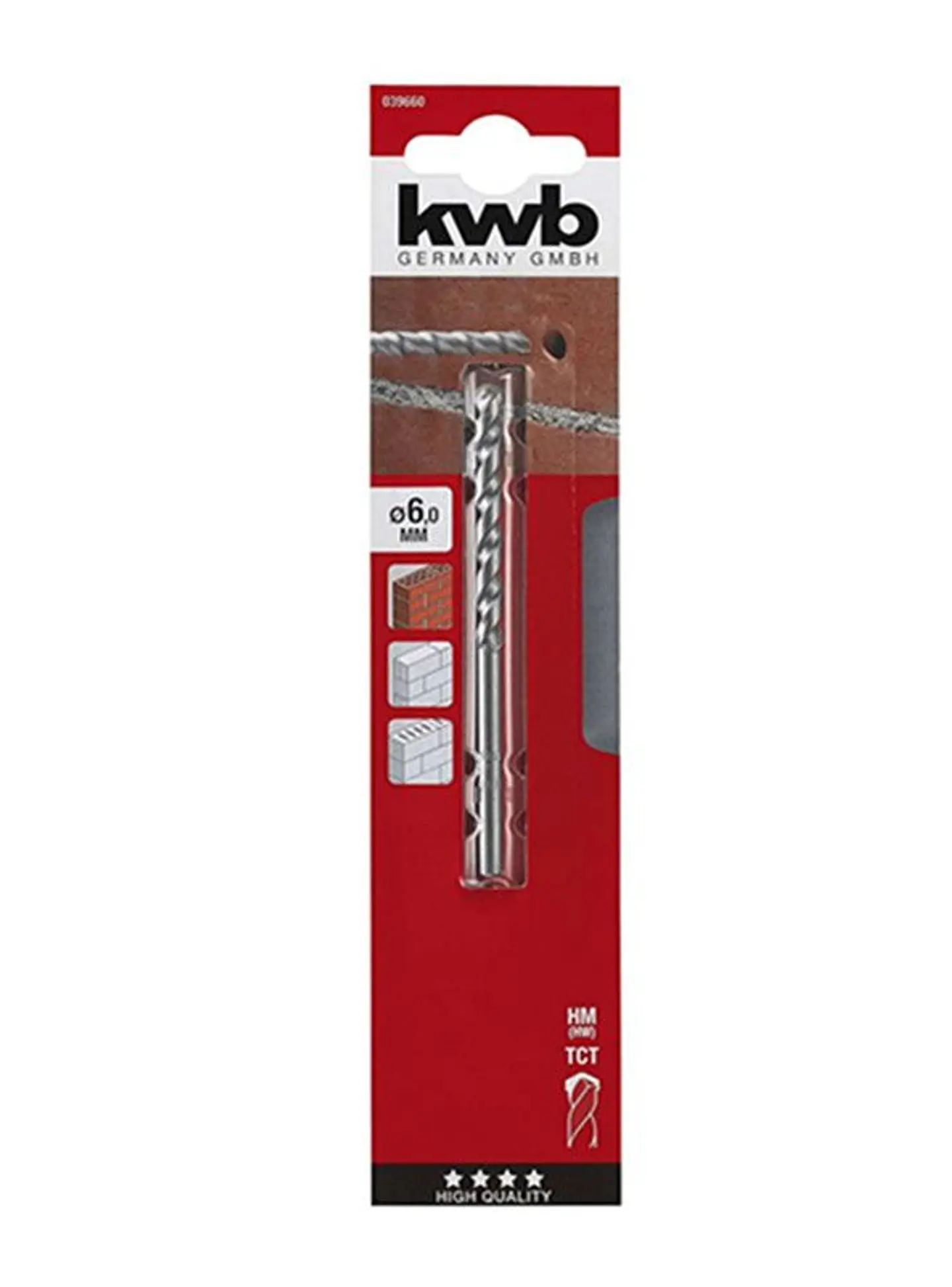 Broca Para Concreto 6mm Kwb 039660 2