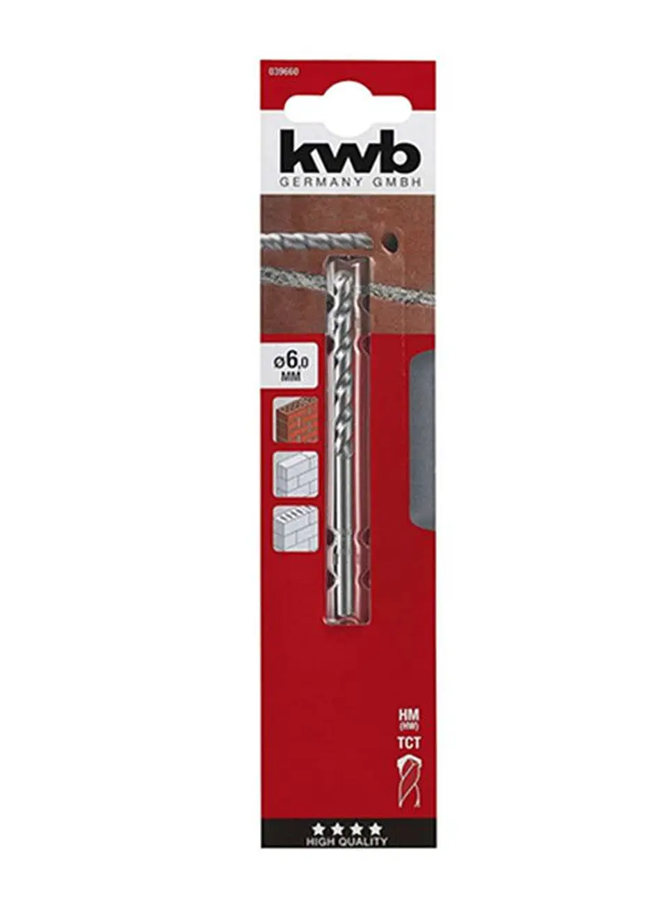 Broca Para Concreto 6mm Kwb 039660 2