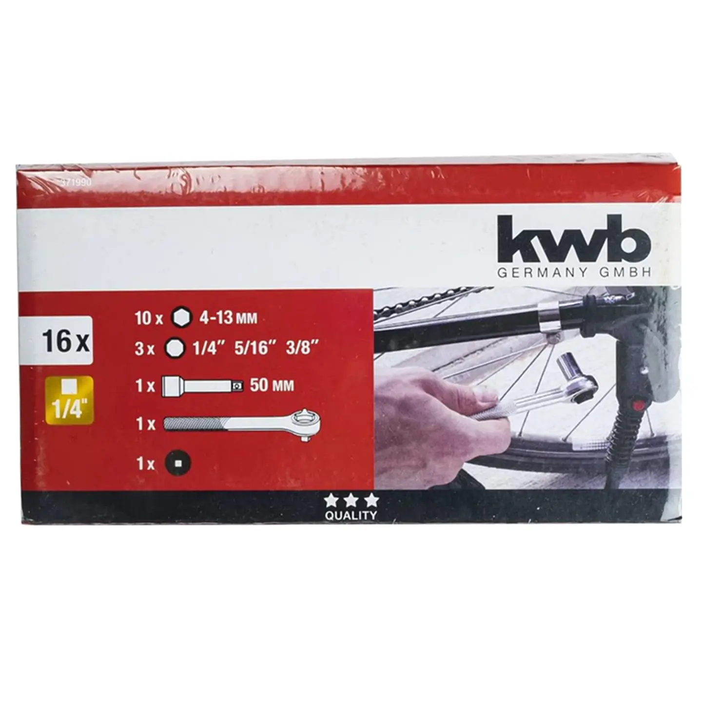 Set De Dados Cuadrante 1/4 16 Piezas Kwb 371990 4