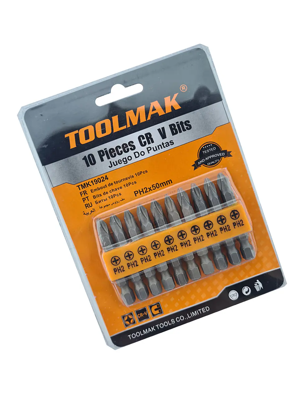 Puntas Phillips Hexagonal Ph2x50mm 10 Piezas Magnetico Tmk 2