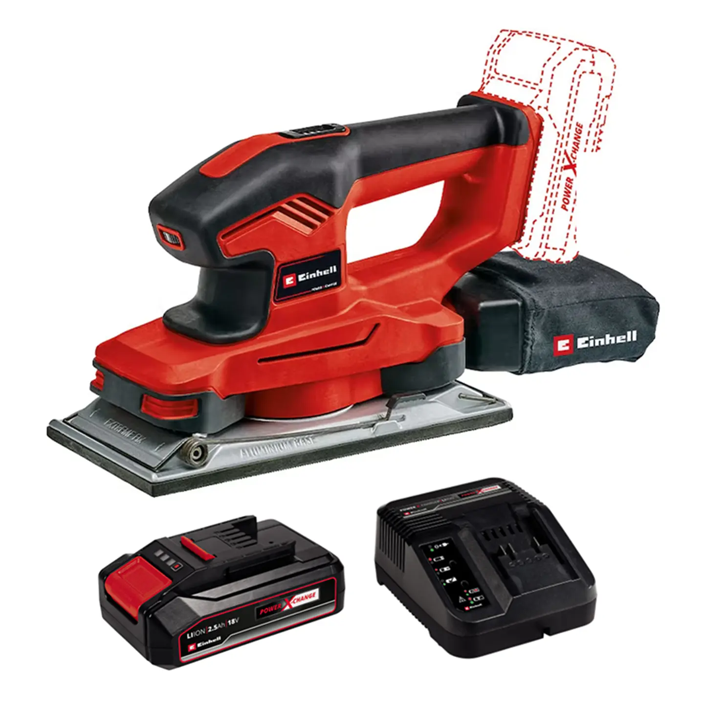 Lijadora Orbital 18v Bat + Carg Einhell 4460720 1