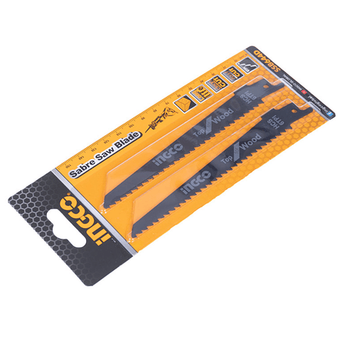 Set Repuesto Hoja Sierra Sable Madera 2 Pcs Ingco