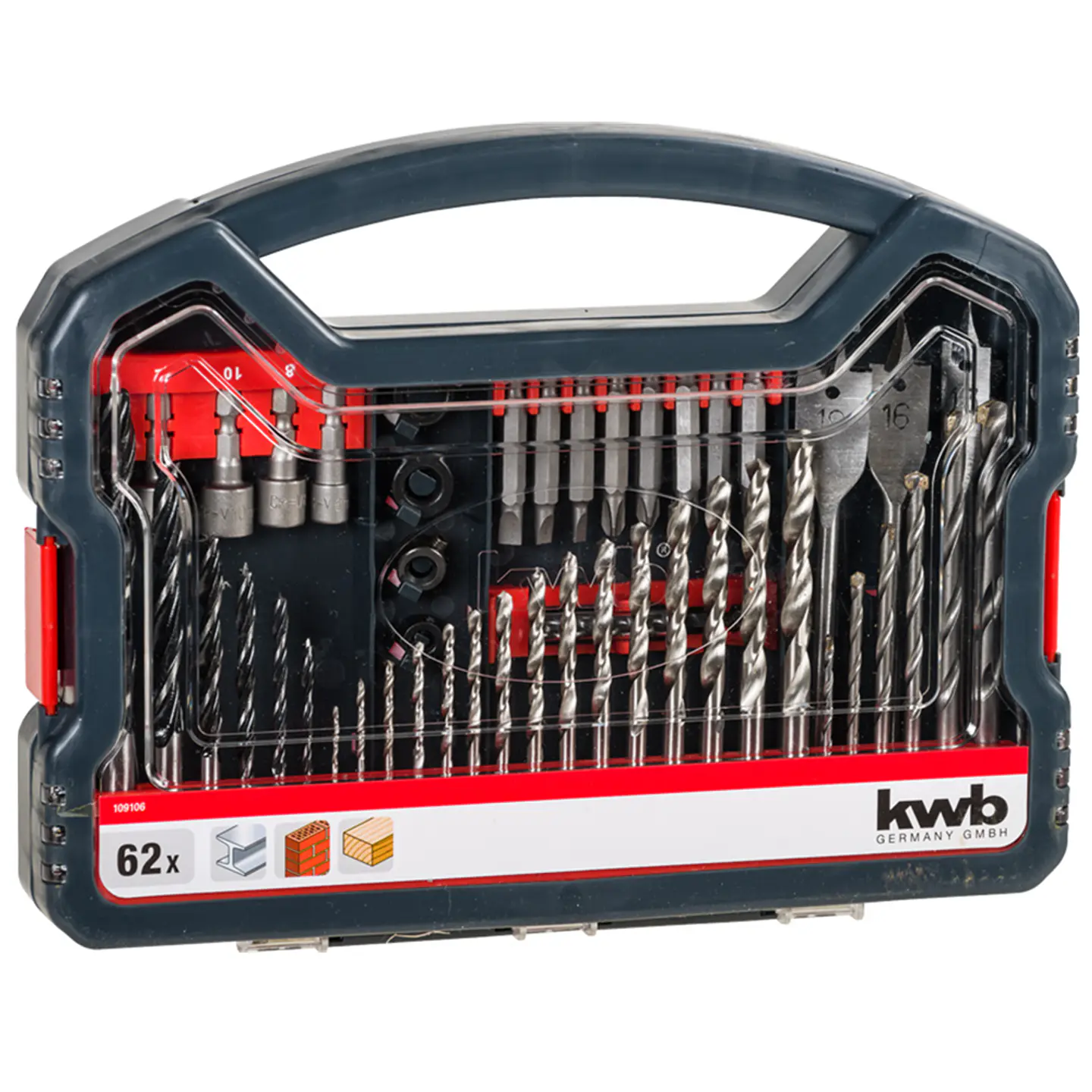 Puntas Y Brocas P/ Atornillar Taladrar 62 Pcs Kwb 2