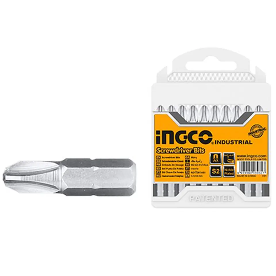 Puntas Phillips Hex S2 Ph2 20pc Magnetico Ingco 1