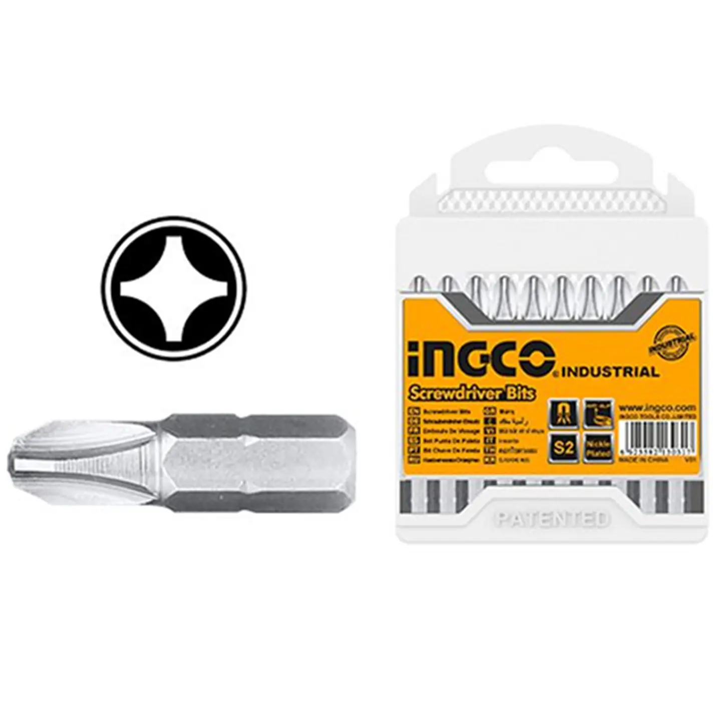 Puntas Phillips Hex S2 Ph2 20pc Magnetico Ingco 2