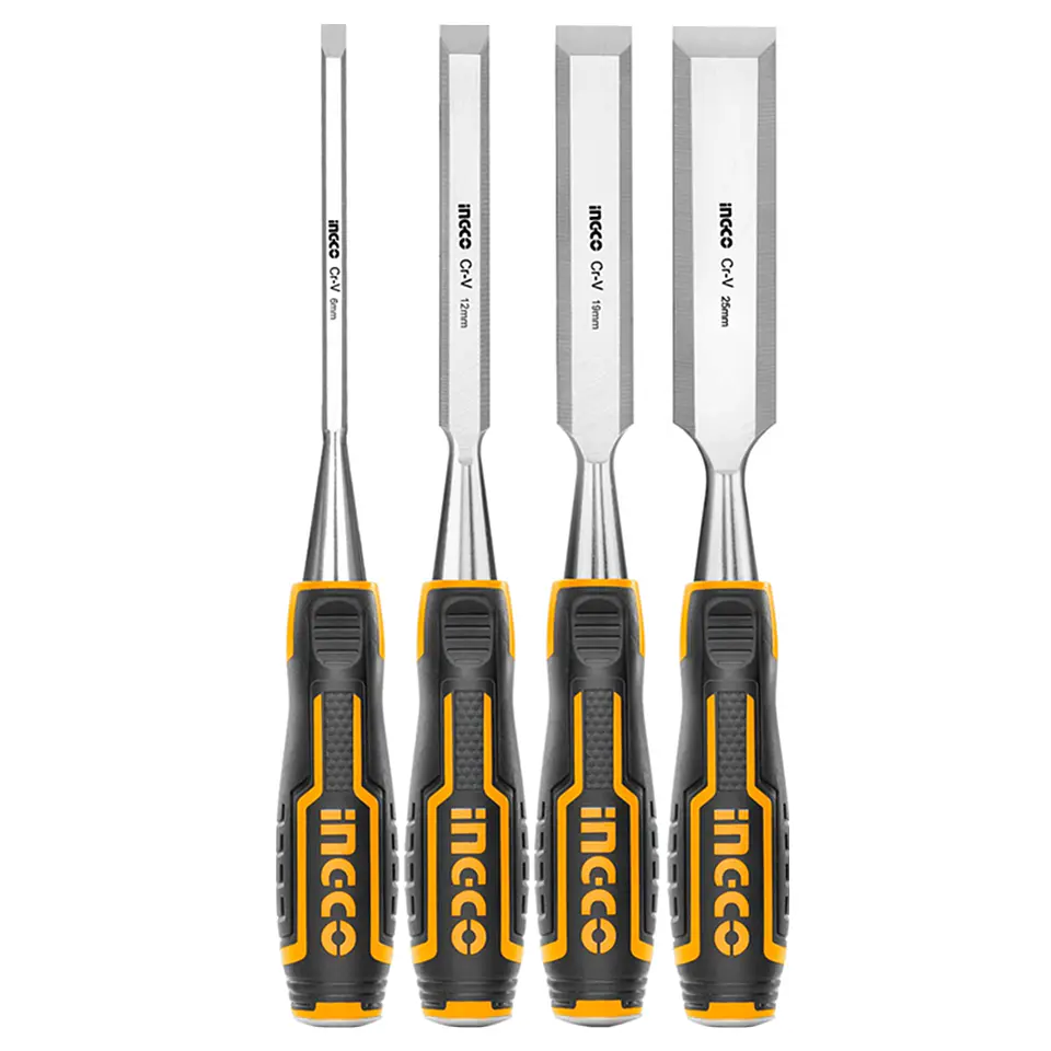 Set De Cinceles Para Madera 4 Piezas Ingco 1
