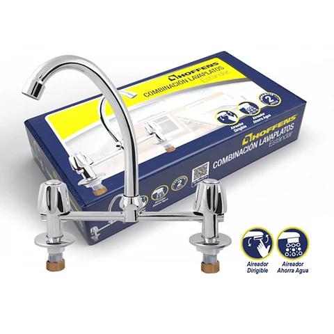 Llave Combinación Monomando Lavaplatos Hoffens