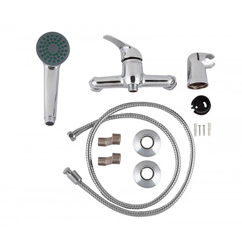 Kit Completo Llave Monomando Ducha Cromada Hoffens