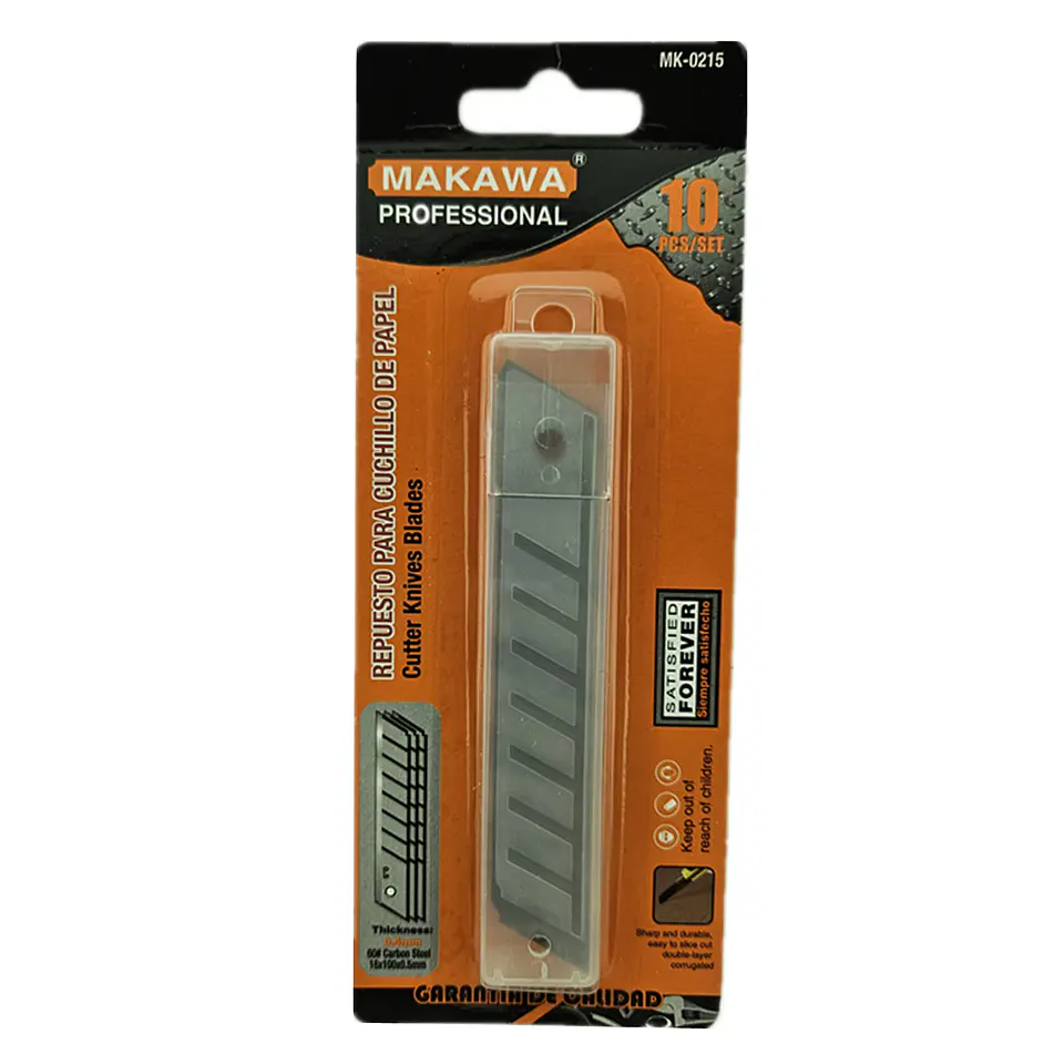 10x Repuesto Hoja Cuchillo Cartonero Corta Cartón 18mm Mk 1
