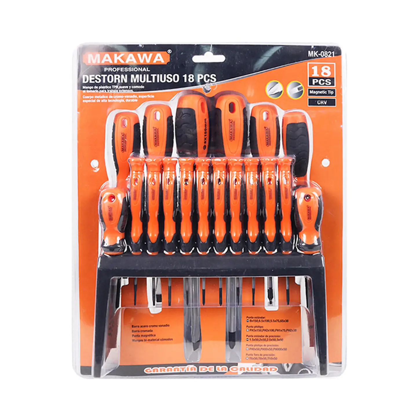 Kit Set Juego Destornilladores 18 Piezas Makawa Mk0821 3