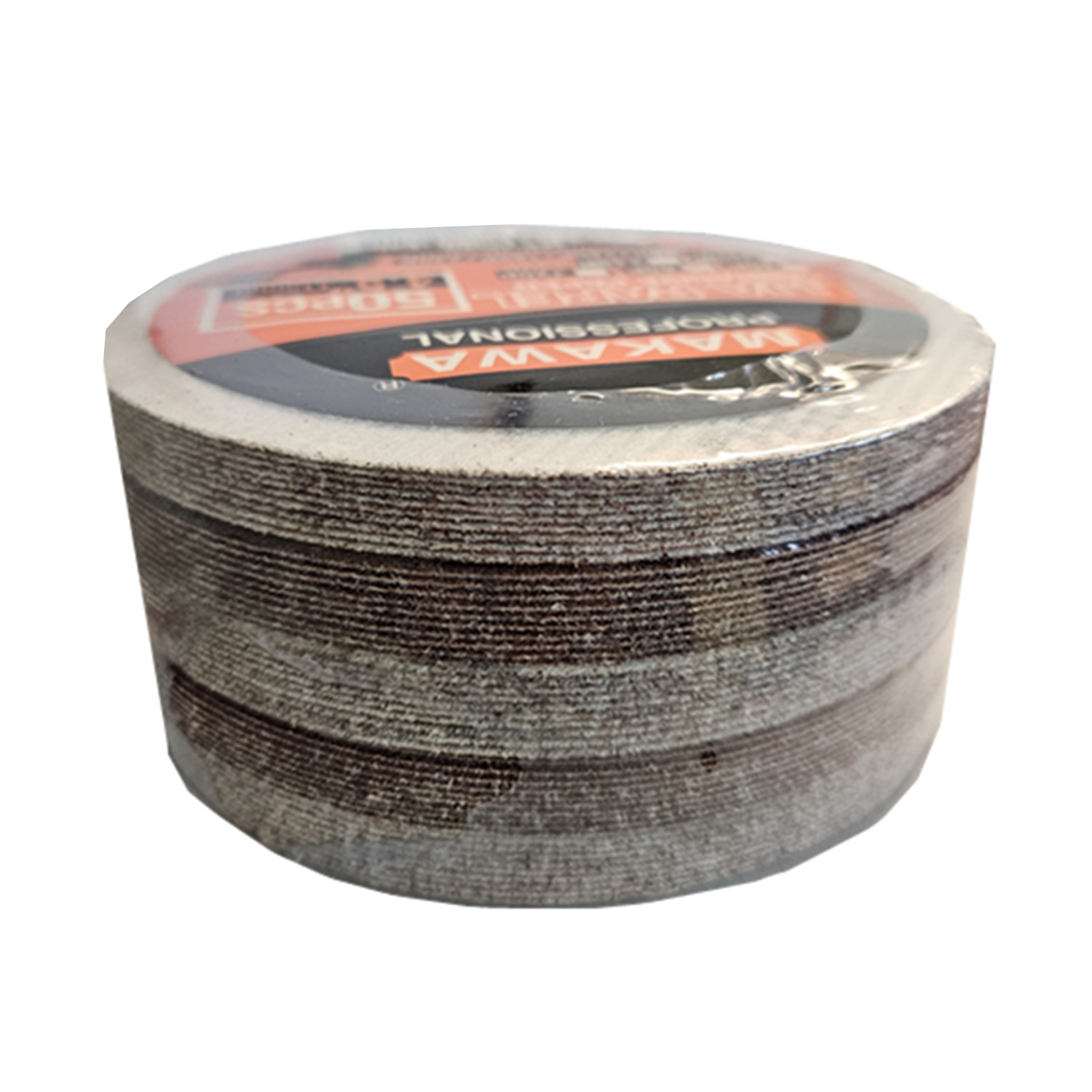 50 Disco Lija Para Pulir 115mm Velcro Grano 40 Makawa