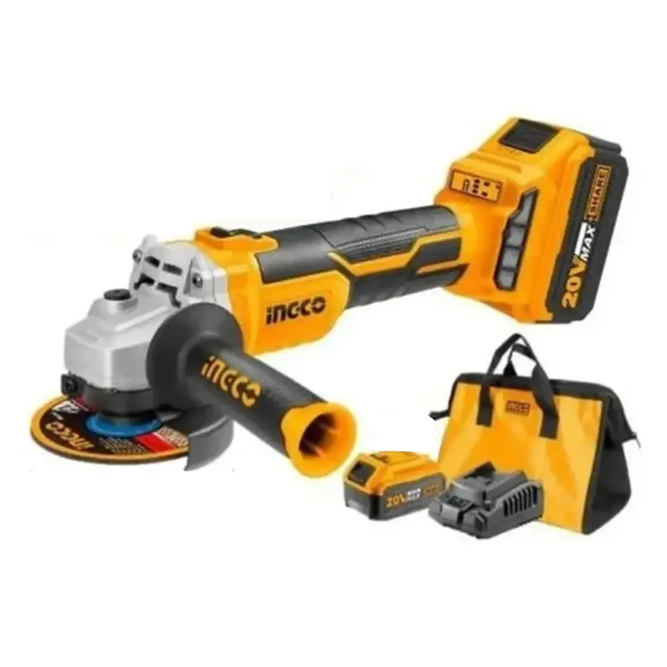 Esmeril Angular Bl 115mm 20v 2 Baterias + Cargador Ingco Cagli11522 1