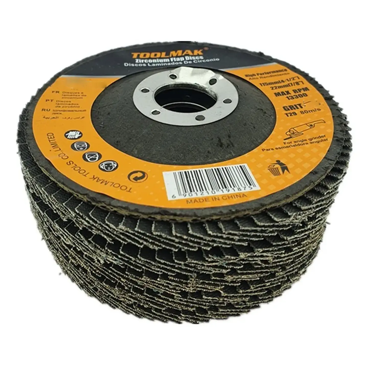 Pack 5 Disco Lijas Pulir Traslapado Laminados Metal Toolmak 1