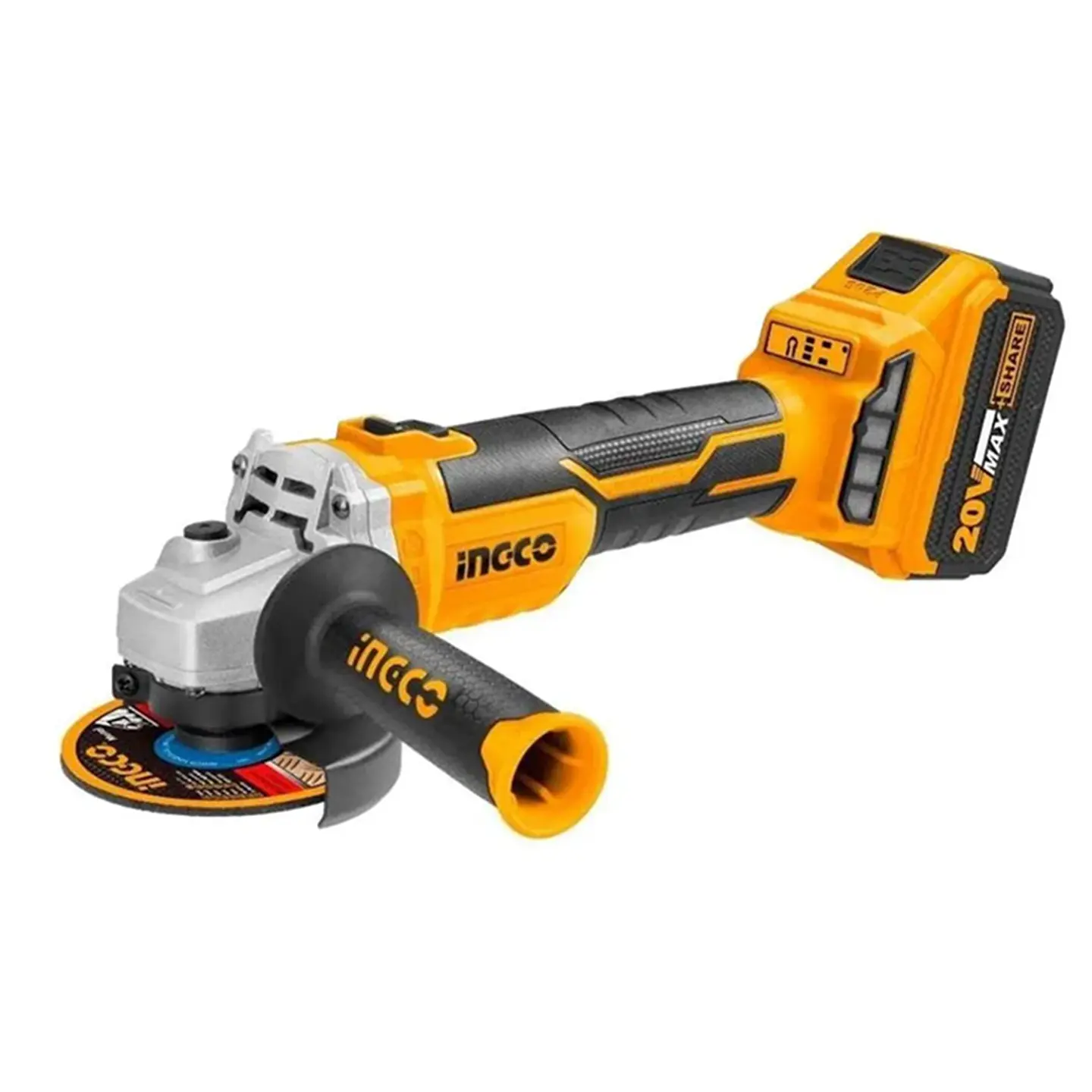 Esmeril Angular Bl 115mm 20v 2 Baterias + Cargador Ingco Cagli11522 2