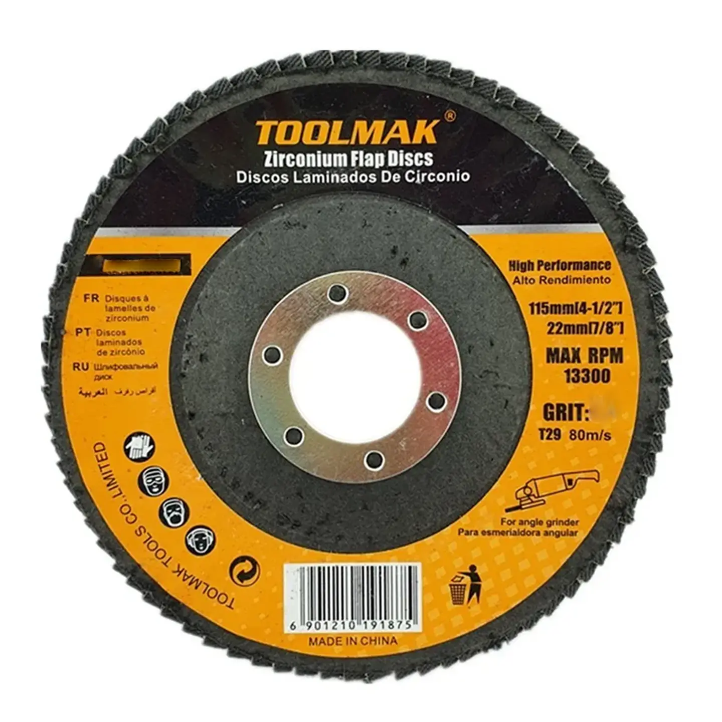 Pack 5 Disco Lijas Pulir Traslapado Laminados Metal Toolmak 2