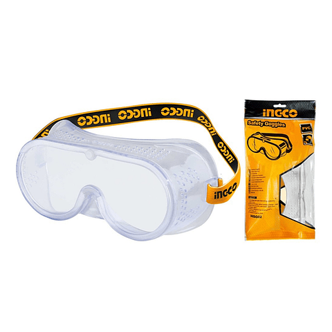 Lentes Gafas De Seguridad Pvc Alto Impacto Ingco Hsg02