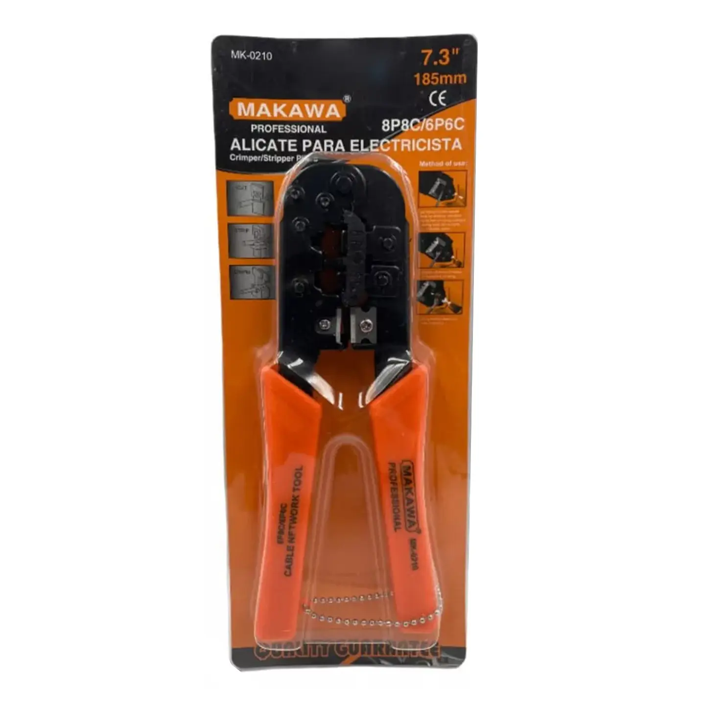 Crimpeadora Alicate Electricista 185mm Makawa Mk-0210 3