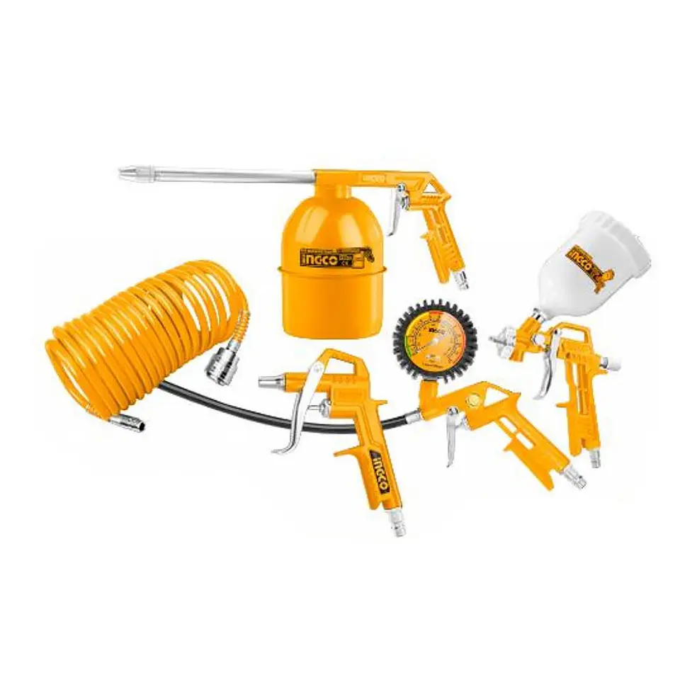 Kit Juego Herramientas Neumaticas 5 Piezas Ingco Akt0053-1 1