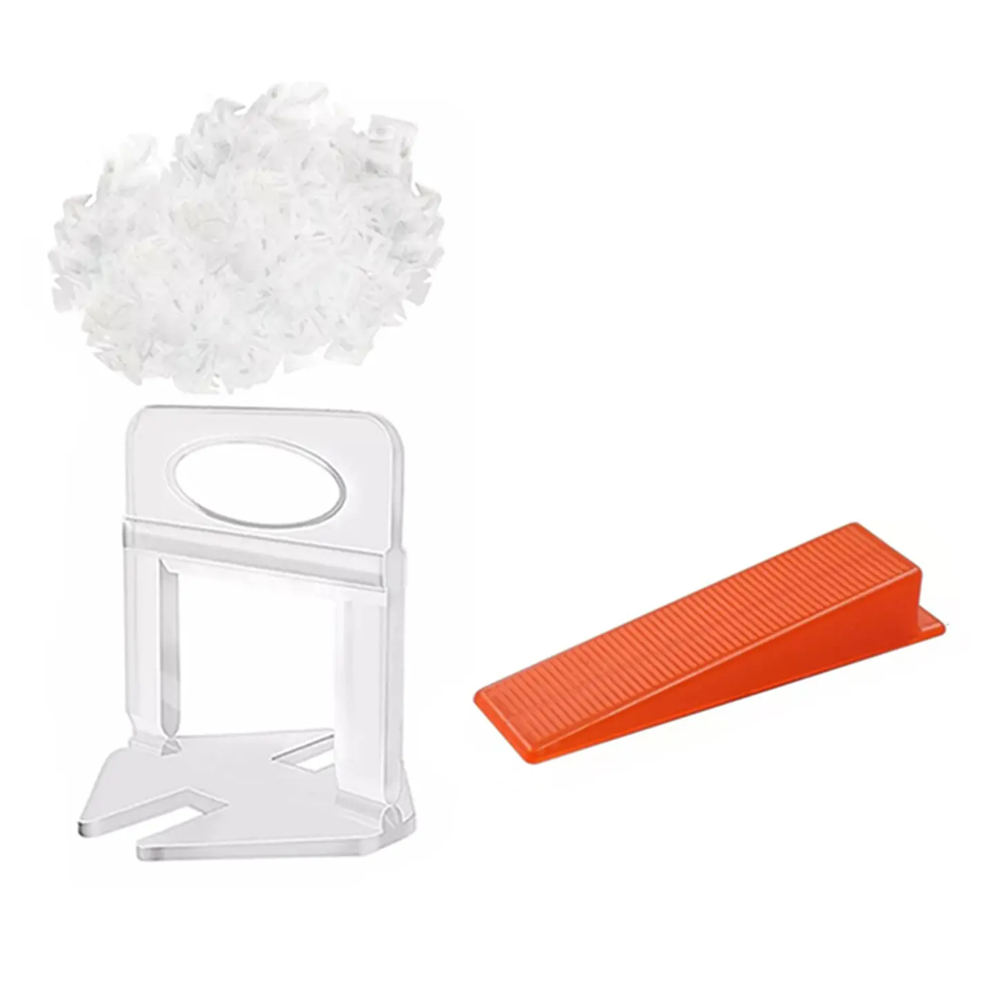 Cuñas 100 Unds + Clips Separador Nivelador Cerámica 100 Unds 1