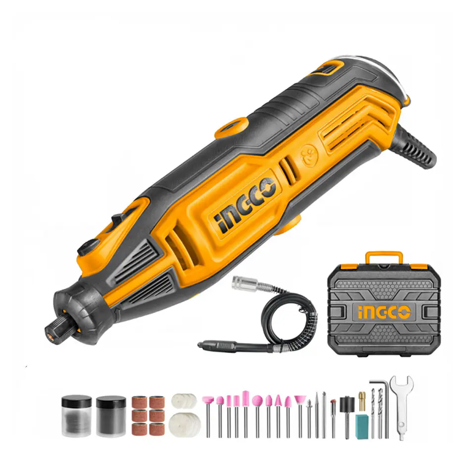 Herramienta Rotativa Mini Torno Multiuso+109 Acc 130w Ingco 1