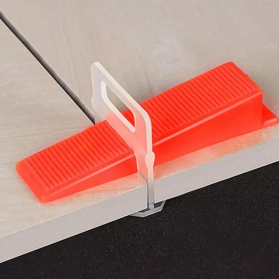 Cuñas 100 Unds + Clips Separador Nivelador Cerámica 100 Unds 3