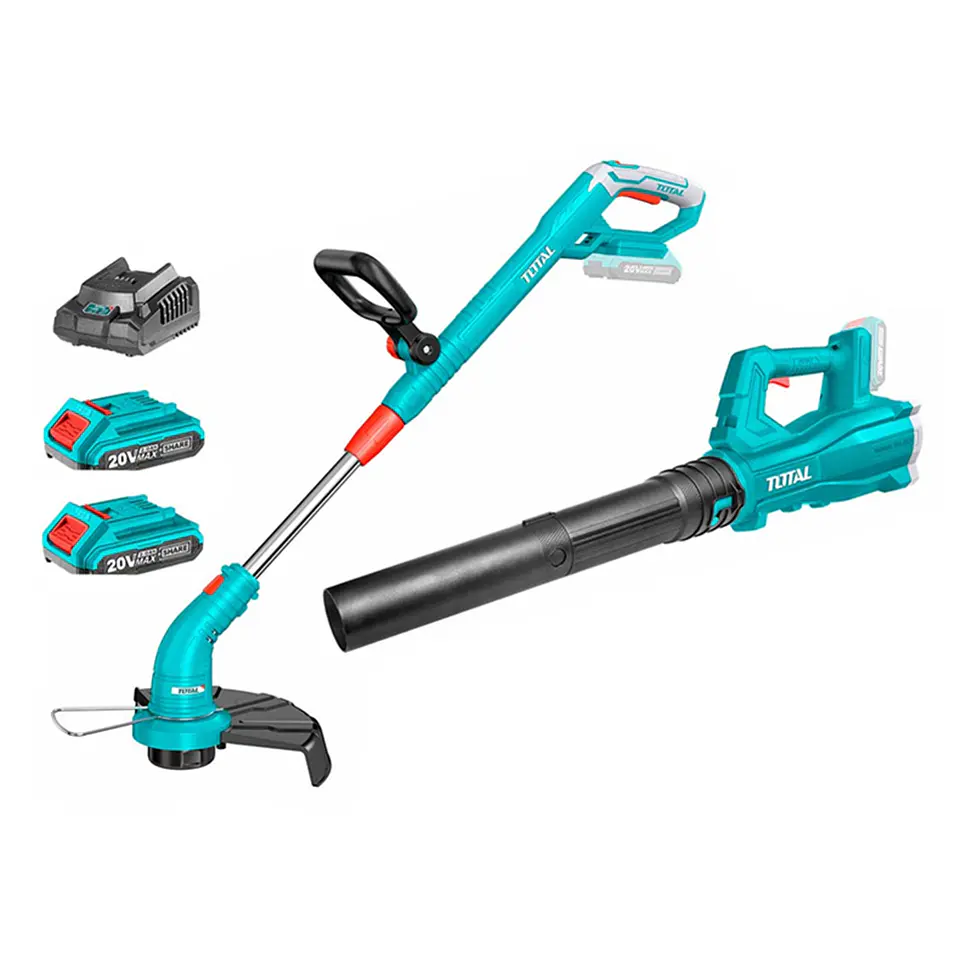 Kit Soplador + Orilladora Jardin 20v Total Tosli23024 1