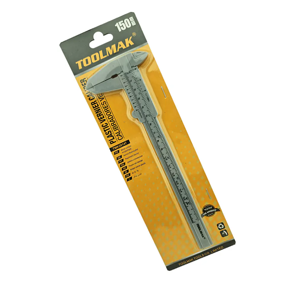 Pie De Metro Vernier Análogo Plástico 150mm Toolmak 1