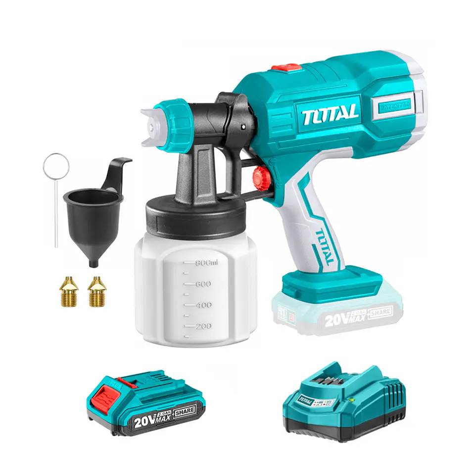 Pistola De Pintura 20v Bat+ Cargador Total Tsgli2003 1