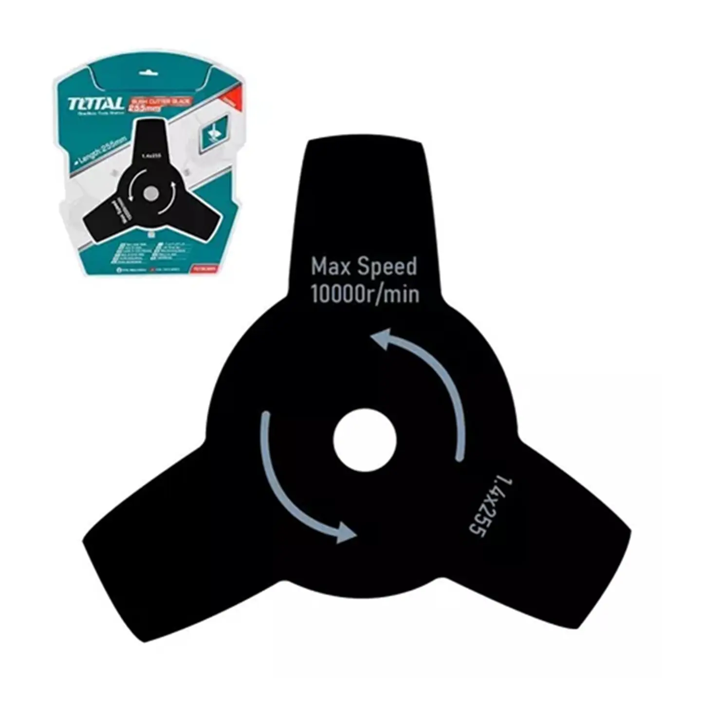 Cuchilla 3 Puntas P/ Desmalezadora 255mm Total 2