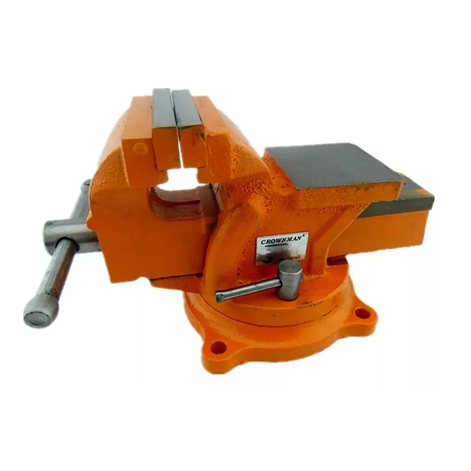 Tornillo De Banco Mecanico Base Giratoria 4 Pulgada Crownman 1
