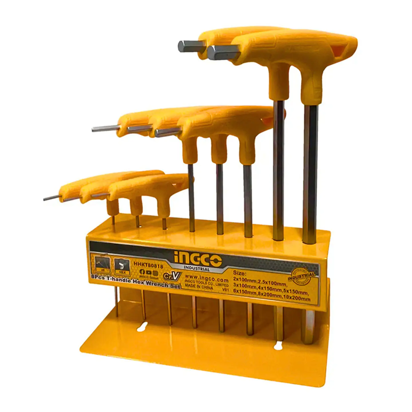 Set Juego Llaves Allen Hexagonal C/mango T 8 Pcs Hhkt80818 2