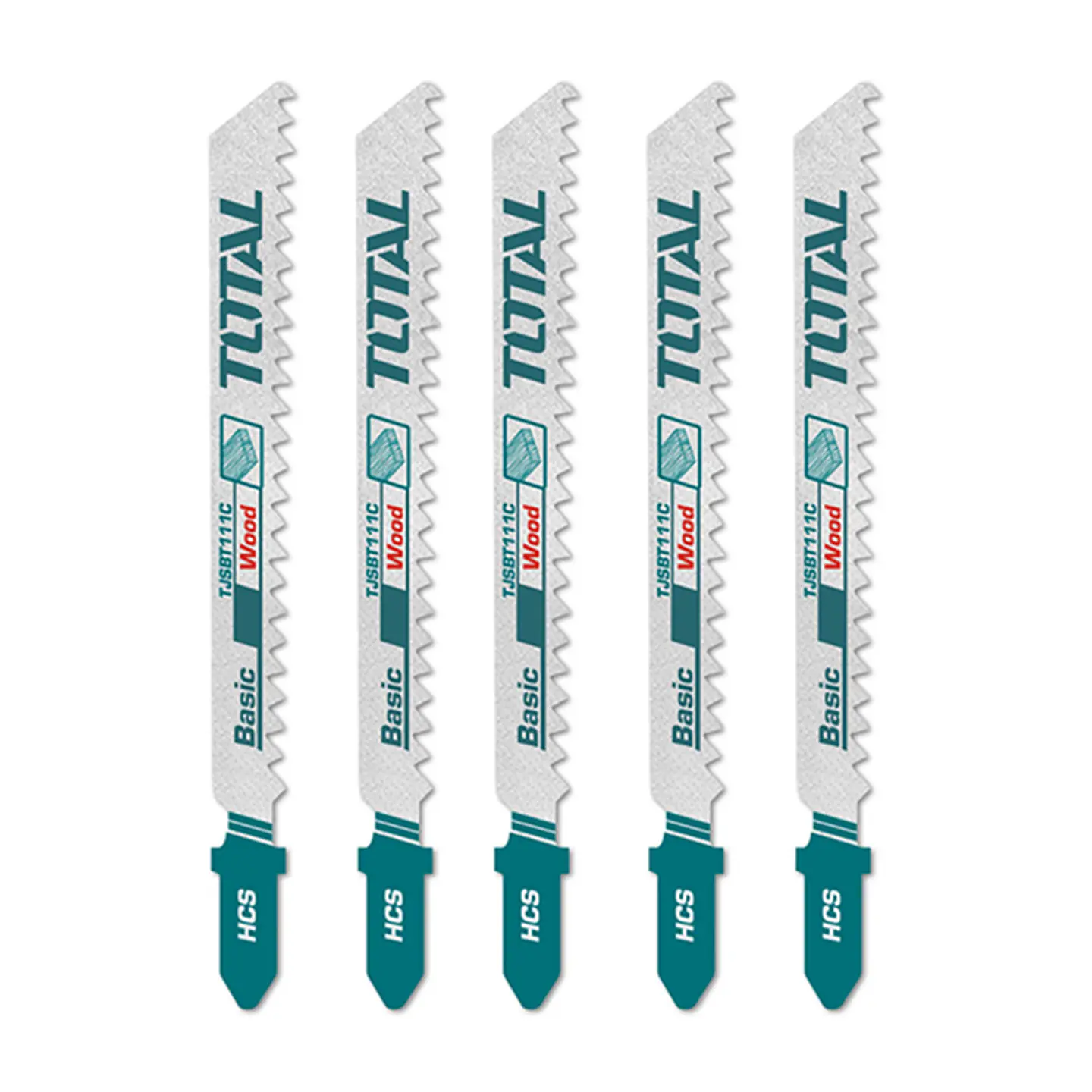 Set Jgo De Hojas Para Sierra Caladora P/ Madera 5 Pcs Total 1