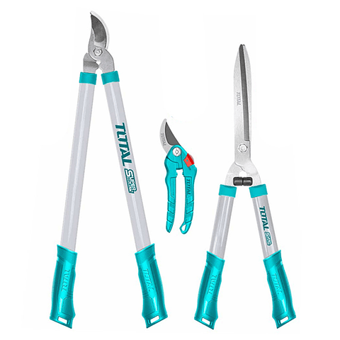 Set De Tijeras De Podar Corte Jardin 3 Piezas Total
