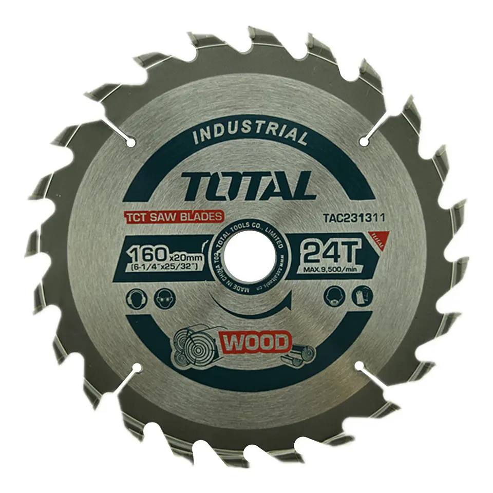 Disco Sierra Circular 6 1/4 Pulgadas 160mm 24 Dientes Total 1