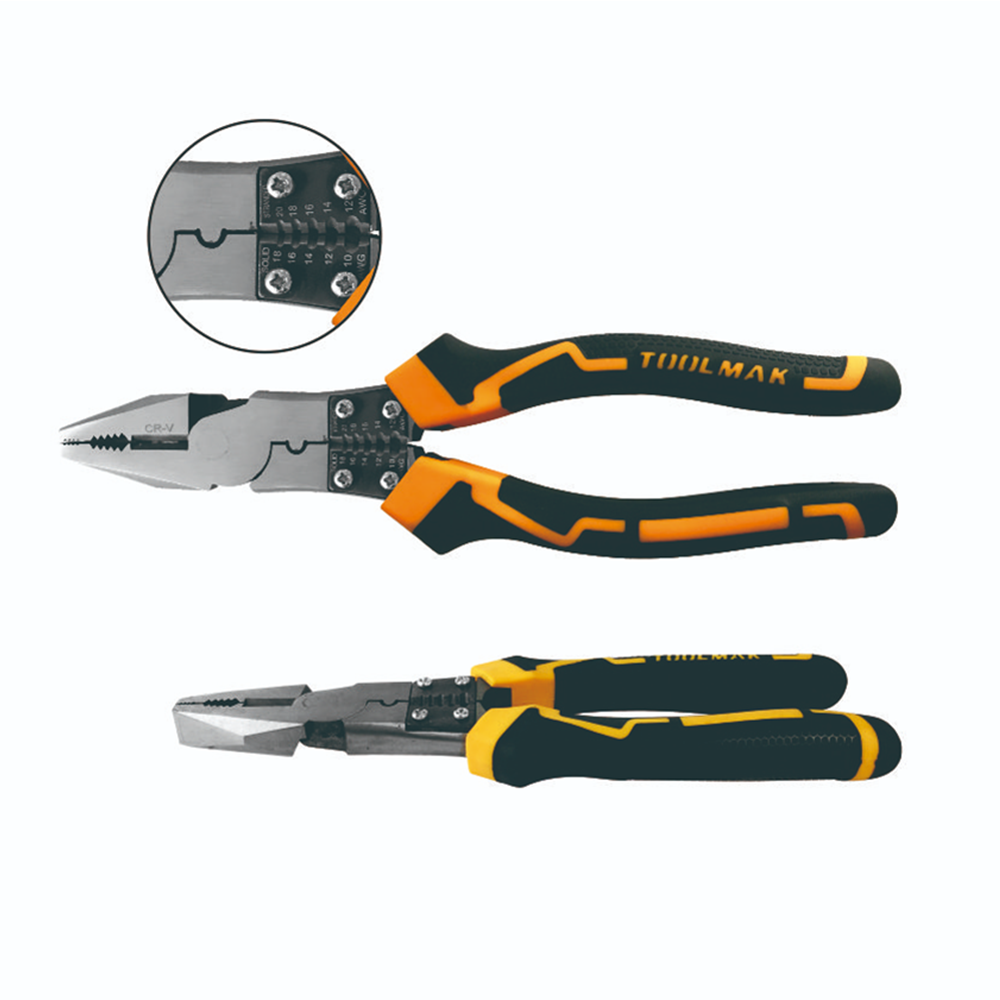 Alicate Universal Multuso Pelacable 8.5 Pulgadas Toolmak Tmk19348 2