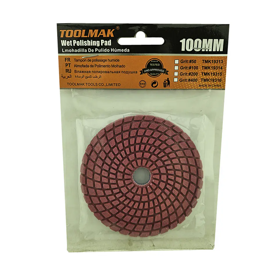 Disco Lija P/ Pulir Marmol Granito 4 Pulgadas Tmk Grano 400 2