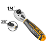 Llave Chicharra Combinada 2 En 1 1/4 Y 3/8 Ingco Hrth081438 2