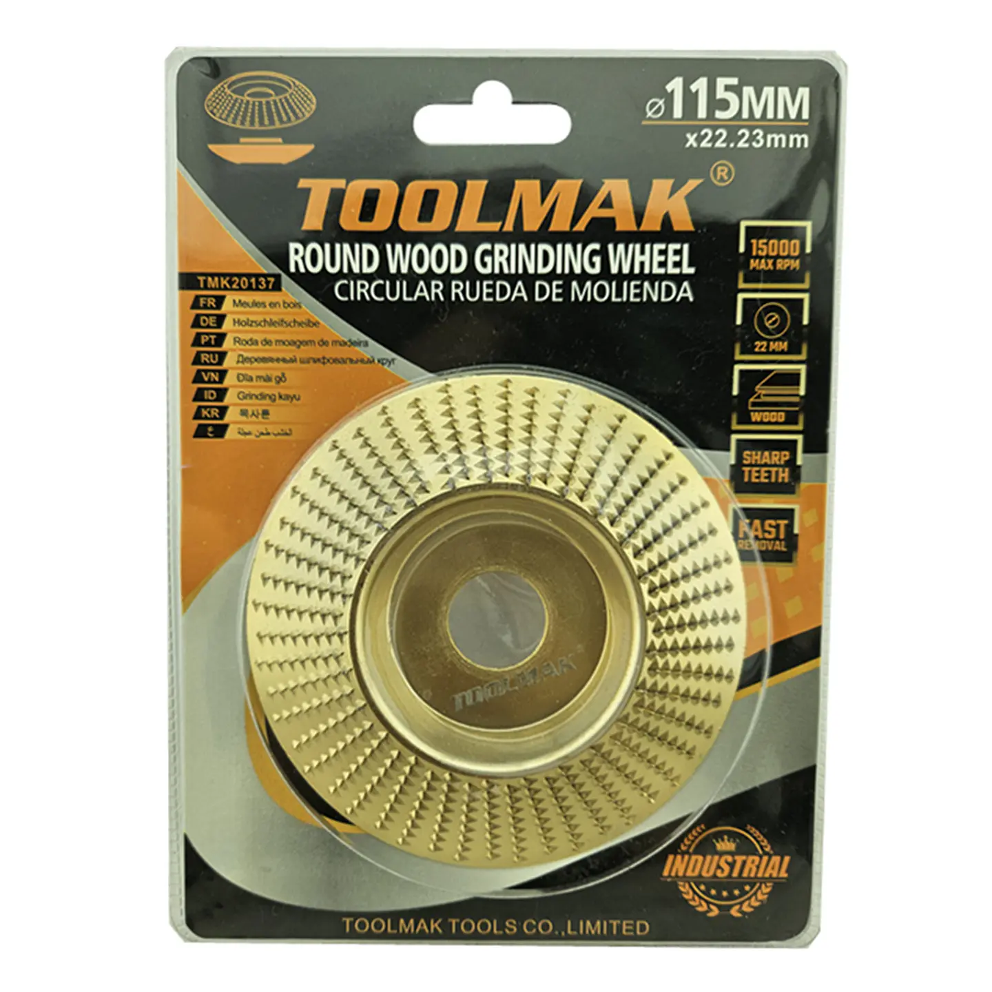 Disco Escofina Para Tallado Y Desbaste De Madera 115mm Tmk   1