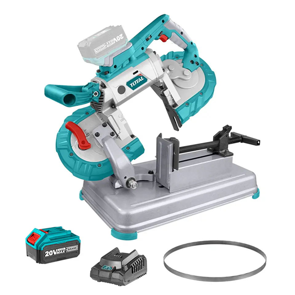 Sierra De Banda Inalambrica 20v Bat+ Carg Total Tbsli20127 1