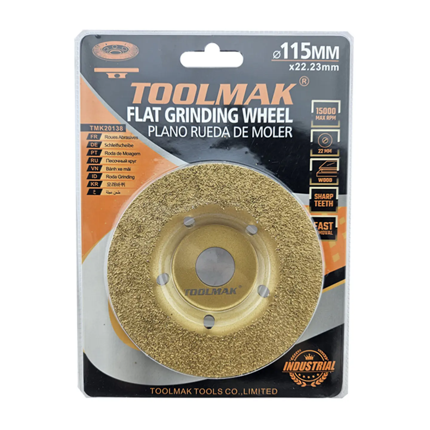 Disco Para Pulir Y Desbaste De Madera 115mm Plano Tmk20138   1