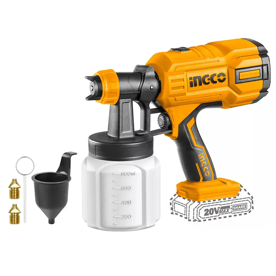 Pistola De Pintura Inalambrica 20v Ingco Csgli2003   1