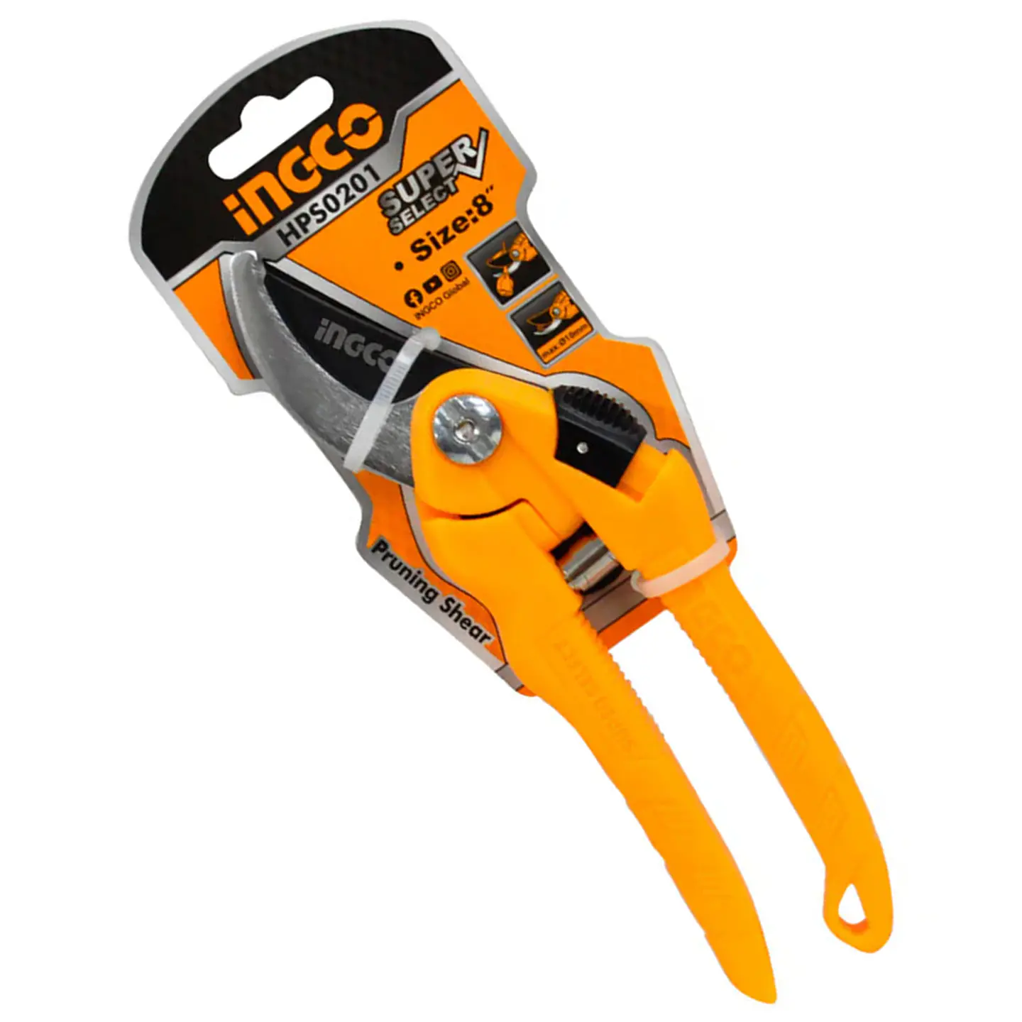 Tijera De Podar Corte Jardin 8 Pulgada (200mm) Ingco Hps0201   1