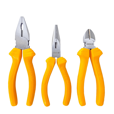 Set De Alicates Universal Combinados 3 Pcs Ingco Hkps08311   