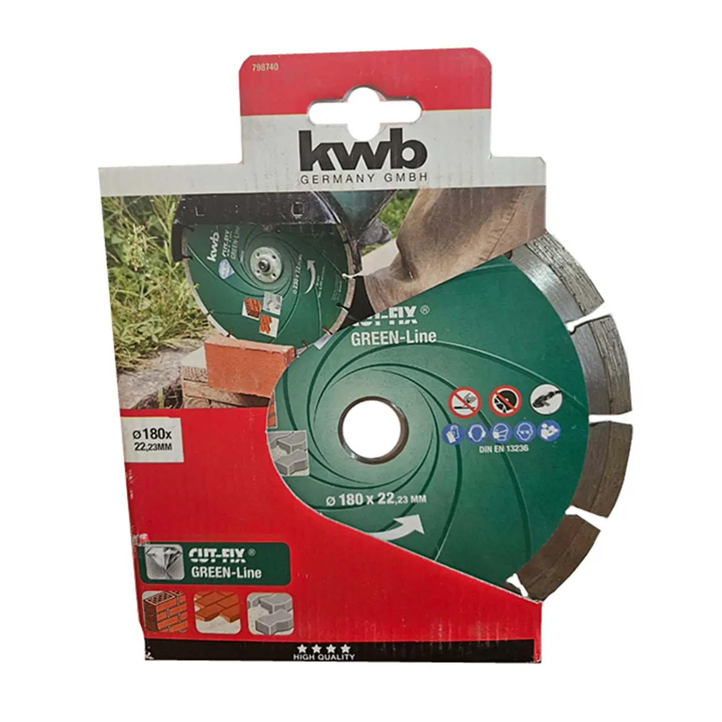Disco De Corte Diamantado Segmentado 180mm Kwb 798740   1